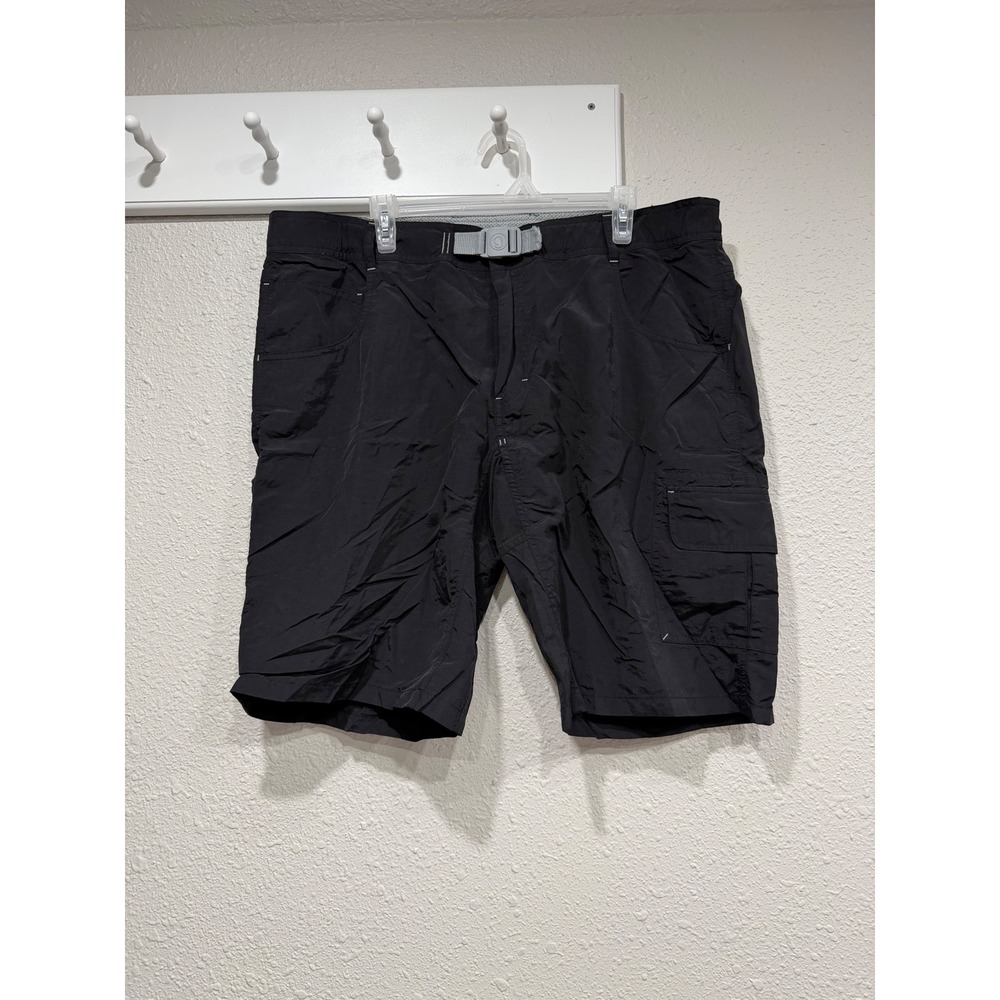 Gramicci Cargo Shorts XXL Black‎ Nylon Hiking Integrated Belted Gorpcore Outdoor